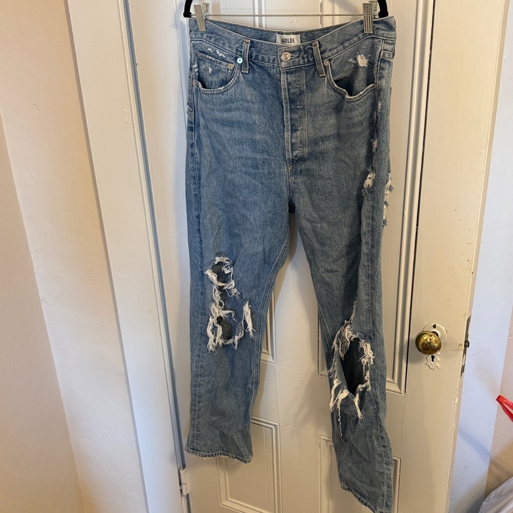 Agolde 90’s Mid Rise Distressed Jeans
